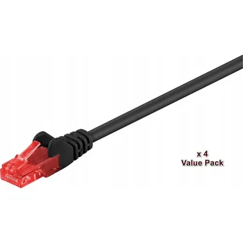 Síťový kabel MicroConnect U/UTP CAT6 20M černý - sada 4 kusů