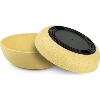 Miska pro psa Keramická miska pro jedno zvíře Happet žlutá 0,5 l