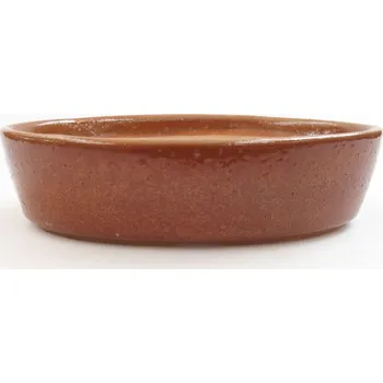 Květináč Keramická bonsai miska 16,5 x 11,5 x 4 cm hnědá
