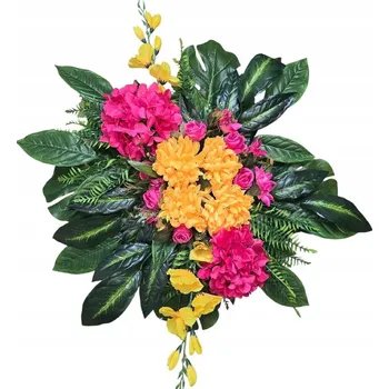 Smuteční dekorace Smuteční kytice na hrob 80 cm