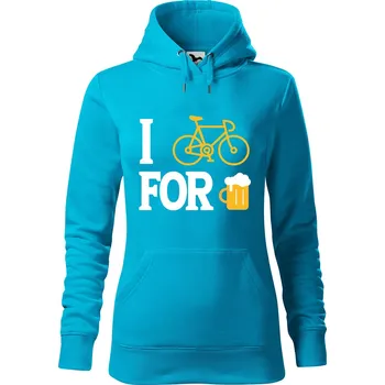 Pánská mikina Dámská mikina For beer Velikost (žena): M, Vyberte barvu: Tyrkysová