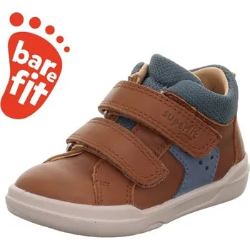 Chlapecké tenisky SUPERFIT BAREFIT dětská celoroční obuv SUPERFREE NAPPA braun 1-000543-3000 Velikost: 21