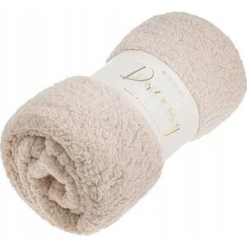 Prostěradlo Deka Spod Igły i Nitki z mikrovlákna 200 cm x 220 cm béžová