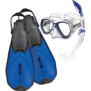 Potápěčská maska Potápěčský set Seac Set Tris Zoom modrý