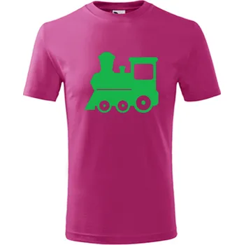 Chlapecké tričko Purpurové dětské tričko s mašinkou 1 - barva purpurová - velikost 10let