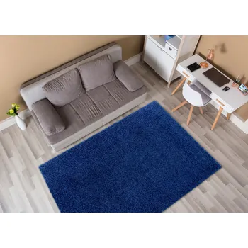 Koberec Oblíbený koberec Meggi Shaggy - námořnický modrý Rozměr koberce: 120x170 cm