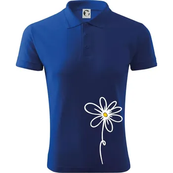 Pánská košile Kopretina - dole na výšku - Polokošile pánská Pique Polo 203 - 3XL ( Královská modrá )