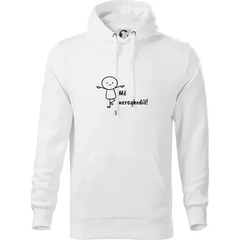 Pánská mikina Mě nerozhodíš - Mikina pánská Cape s kapucí - M ( Bílá )