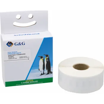 Samolepící etiketa G&G Etiketten 19mm x 51mm sw-ws Komp. m. Dymo 11355/ S0722550