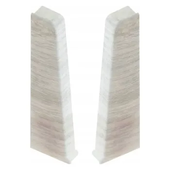 Levá koncovka, pravá koncovka Cezar hliník 22 x 75, délka 3 cm, dub