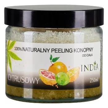 Tělový peeling Cukrový peeling s citrusy India Cosmetics 250 ml