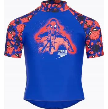 Dětské plavecké tričko Speedo Spider-Man Sun Top modro/červené 92 cm