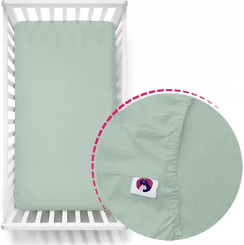 Prostěradlo Prostěradlo s gumou mušelínové na matrace do postýlky 140x70 MUŠELÍN vzory