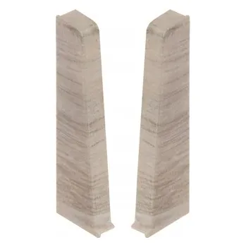 Levá koncovka, pravá koncovka Cezar PVC 22 x 75, délka 3 cm, dub