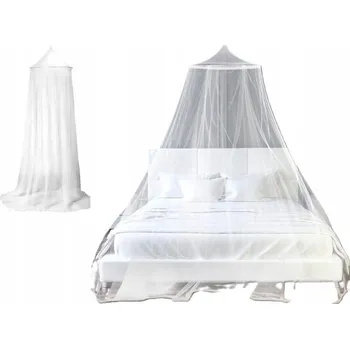 Moskytiéra Moskytiéra Baldachýn Bílá Ochranná Síť na Postel Velká XXL Ochrana proti Hmyzu