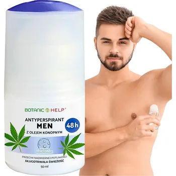 Pánský kuličkový antiperspirant na tělo bez alkoholu, přírodní roll-on 50 ml