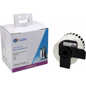 Samolepící etiketa G&G Endlos-Et. 62mm x 30,48m sw- komp. m. Brother DK-22205