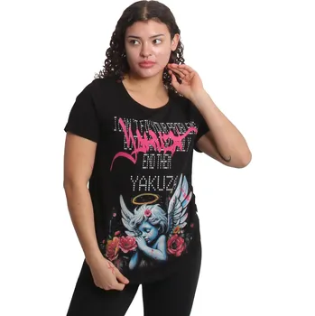 Dámské tričko Dámské tričko Problems Curved Crew Neck T-Shirt - XL