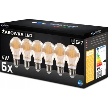Žárovka LED žárovka Masterled E27 4W teplá bílá 2200K 400 lm 6 ks