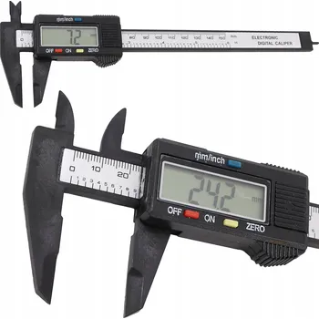 Posuvné měřítko Digitální posuvné měřítko 0 - 150 mm, přesnost 0,02 mm, LCD displej + Baterie