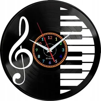 Hodiny HUDBA DEKORATIVNÍ NÁSTĚNNÉ HODINY MODERNÍ VINYLOVÁ DESKA