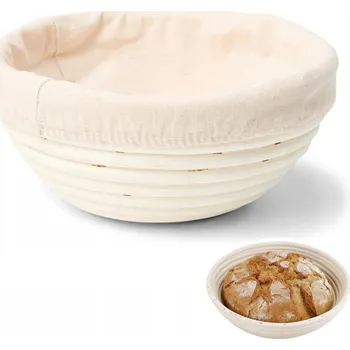 chlebník Proutěný košík kulatý s plátnem 20 cm - Patisse
