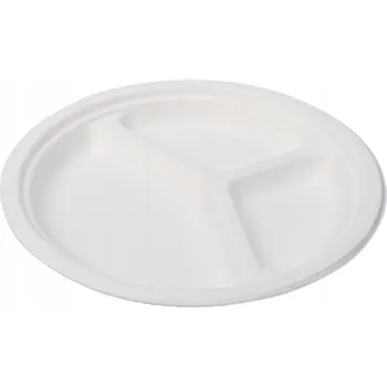 Jednorázové nádobí Talíře z cukrové třtiny Ecopicnic JR007P 500 ks