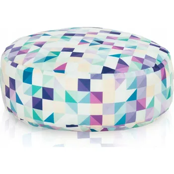 Taburet Zahradní podnožka NYLON dekorativní taburet MODRÁ