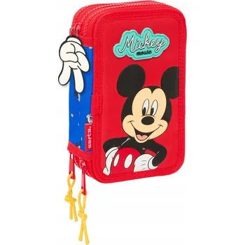 Penál Penál rozkládací trojitý Mickey Mouse