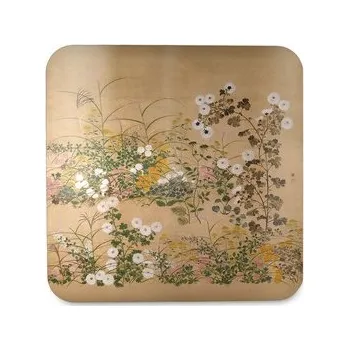 Podtácek Podložka pod hrnek: Důležité rostliny kvetoucí na podzim - Ogata Korin