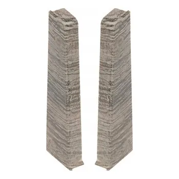 Podlahová lišta Levá koncovka Cezar hliník 22 x 75, délka 22 cm, Dub Richmond