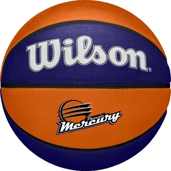 Basketbalový míč BASKETBALOVÝ MÍČ WILSON WNBA TEAM TRIBUTE BSKT PHO MERCURY VEL.6