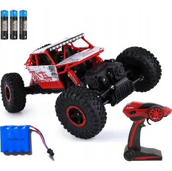 RC model auta RC AUTO ROCK CRAWLER 4x4 DVOU MOTOROVÝ ČERVENÝ