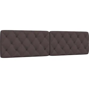 vidaXL Polštář na čelo postele 200 cm textil [4019241] Barva: tmavě hnědá