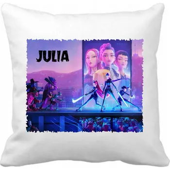 Polštář Polštář filmový, herní, knižní, komiksový, hudební Kpop Demon Hunters 40 x 40 cm