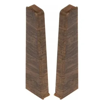 soklová lišta Levá koncovka Cezar hliníková 22 x 75, délka 22 cm, Dub Leonardo