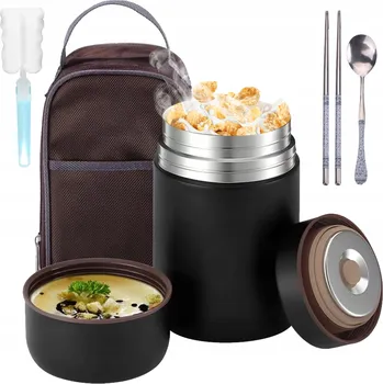 OBĚDOVÝ TERMOS nepropustná jídelní miska PRO DĚTI DO ŠKOLY na oběd polévku 800ml