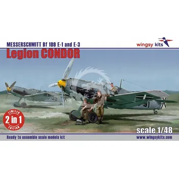 Plastikový model Messerschmitt Bf109E Legion Condor 2v1 - Wingsy Kits D5-09, měřítko 1/48