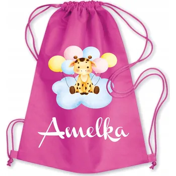 Školní Vak / Batoh na Tělocvik do Školky Školy Zvířátka Boho ŽIRAFA 2