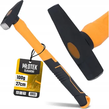 Kladivo Zámečnické kladivo 100 g, tesařské kladivo, topůrko ze sklolaminátu, stavební Ocel CQ