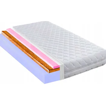 Matrace Matrace 110x190 kokosová protiplísňová H4 H5 zpevněná tvrdá pěna 10 cm