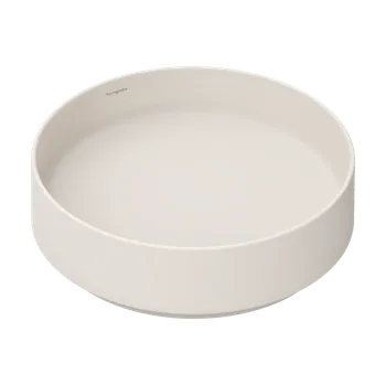 Umyvadlo Hansgrohe Xuniva Evo S - Umyvadlová mísa Ø400 mm bez přepadu a otvoru pro baterii, písková matná 60323780