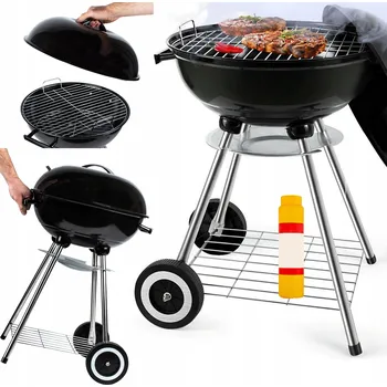 Zahradní gril Gril na dřevěné uhlí MalTec 41 x 41 cm