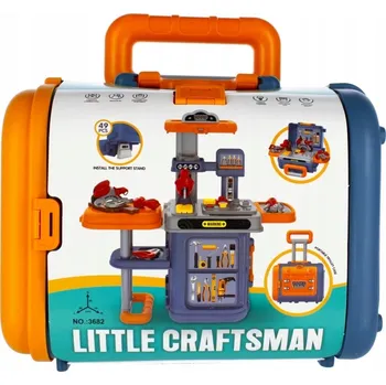 Dětská dílna Dětská Dílna 3v1 s Nářadím v Kufříku na Kolečkách