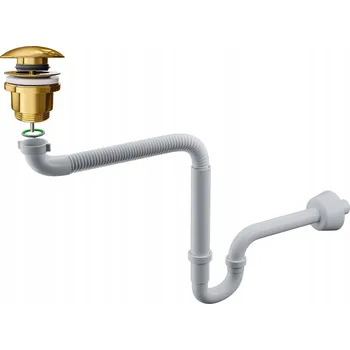Sifon Zátka umyvadla bez přepadu / s přepadem klik-klak kulatý Garmand