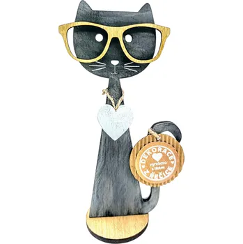 Dekorace z Řečice Kočka"brejloun"20cm ♥️