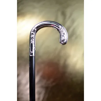 Vycházková hůl luxusní Fayet Dr. House - STŘÍBRNÁ (PUNCOVANÁ)