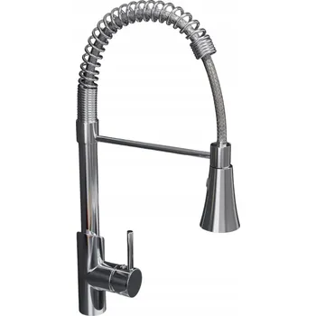 Vodovodní baterie Kuchyňská stojánková baterie Garmand Spiral II stříbrná