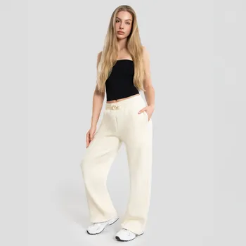 Dámské legíny Dámské tepláky Exalted Comfy-Nest™ OVERSIZED STRAIGHT LEG bílá L