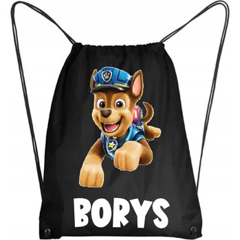 Školní Vak/Batoh na Tělocvik Do Školky Školy CHASE Pejsek + Jméno 9